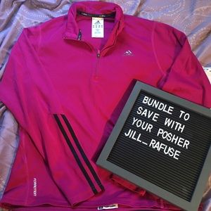 Pink adidas long sleeve shirt